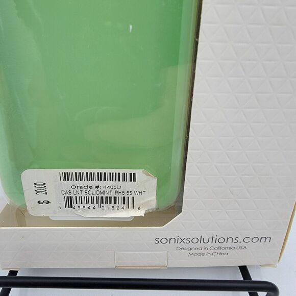 Iphone 5, 5s Sonix Case, New, White And Teal, hard outside soft rubber inside - Picture 3 of 8